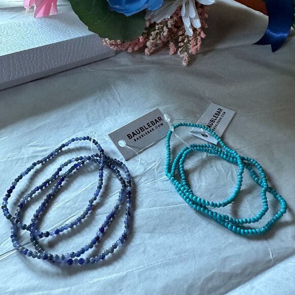Bloomingdales Izzy Bracelet Set "Turquoise & Sodalite" - Picture 1 of 6